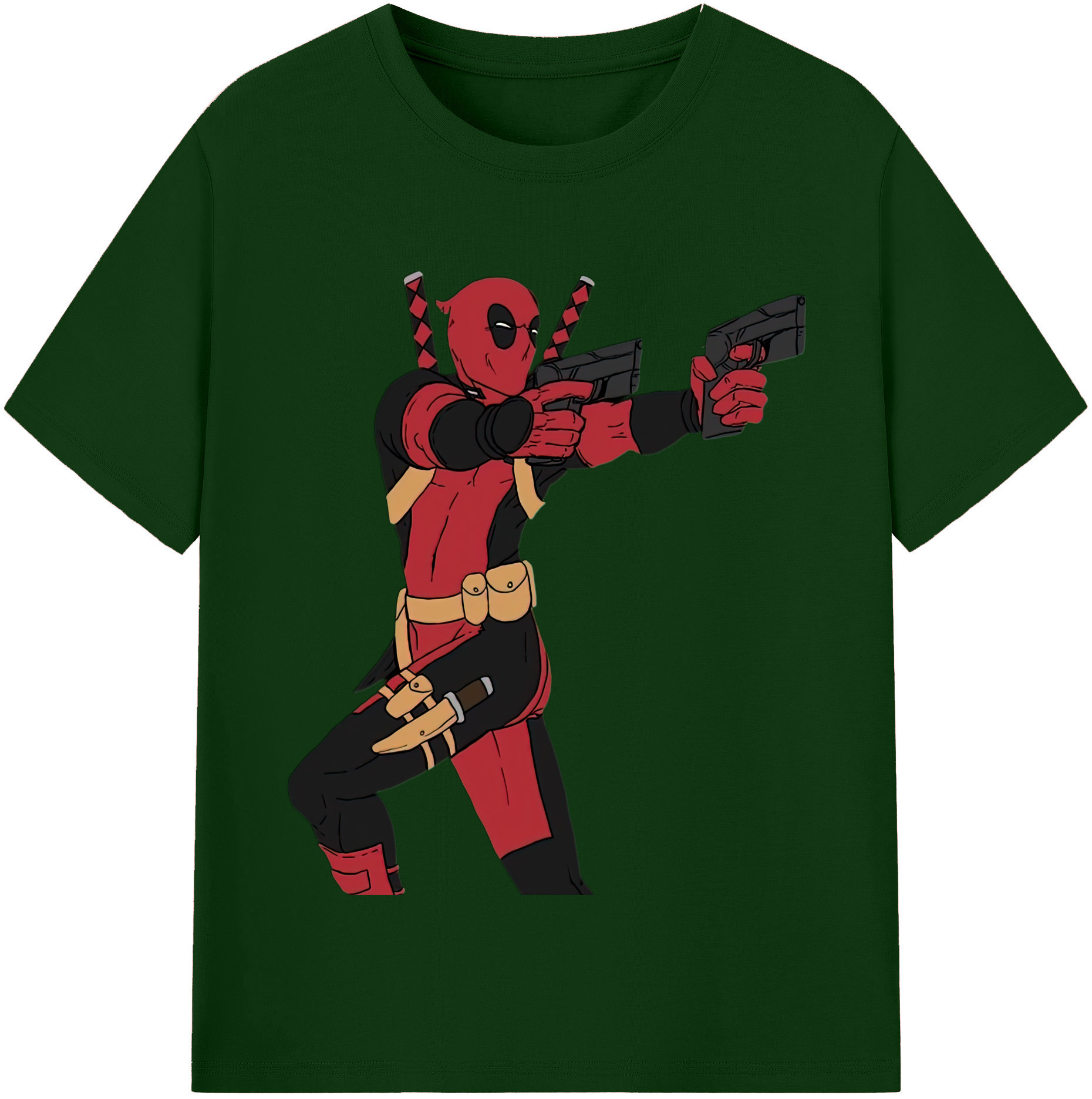 （画像用） Deadpool デッドプール 綿100％半袖Tシャツ（フロントプリント）